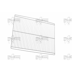 Divisorio in griglia zincata per gabbia 90/120